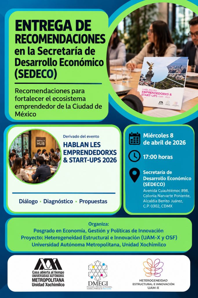 Entrega de recomendaciones en la Secretaría de Desarrollo Económico (SEDECO)
